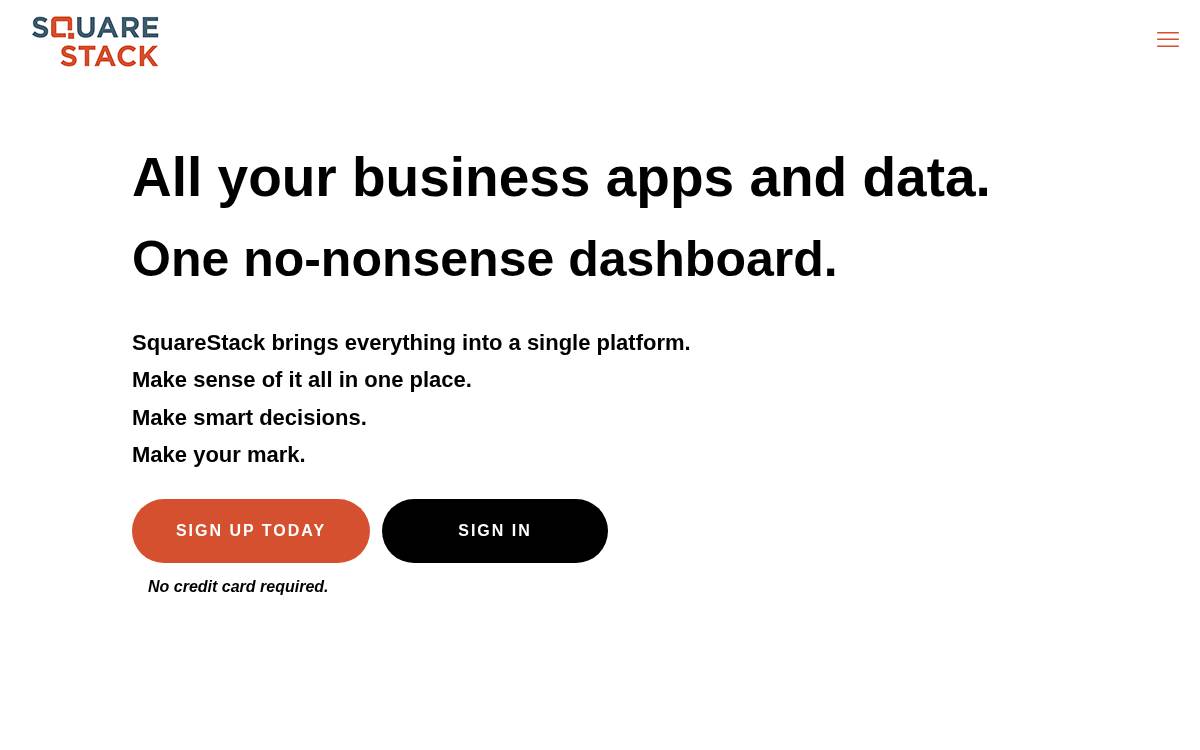 Squarestack website preview