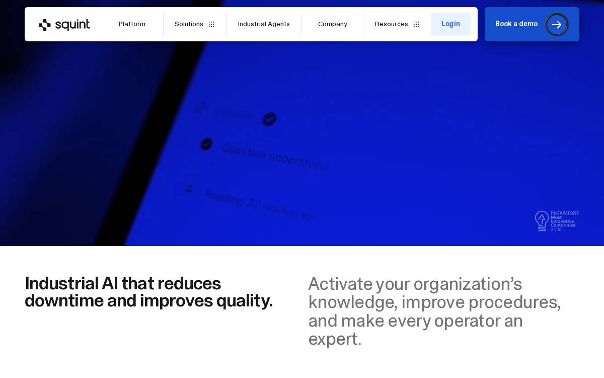 Squint website preview