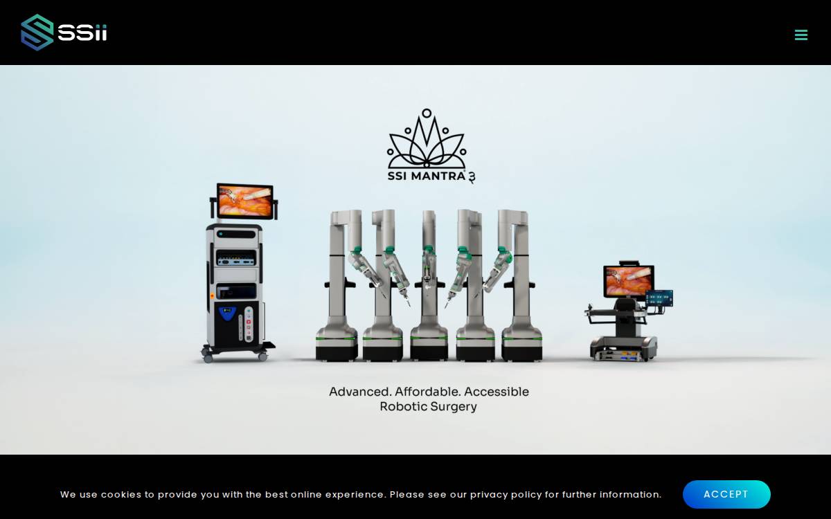 SS Innovations International, Inc. website preview