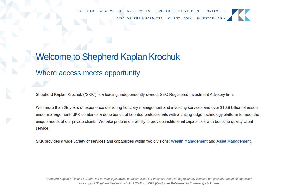 SSK LLC website preview