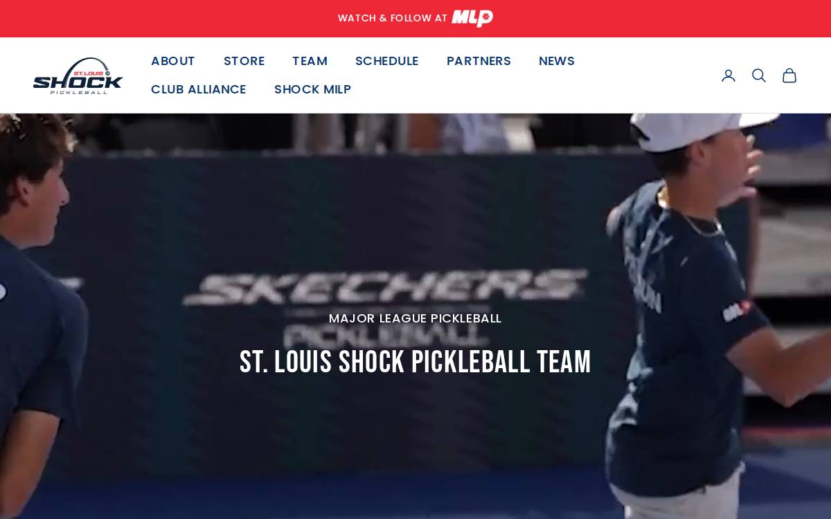St. Louis Shock website preview
