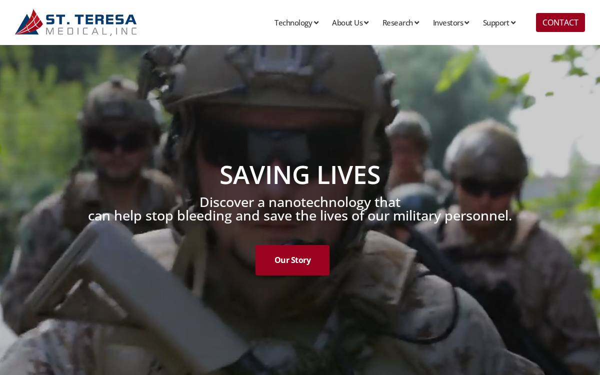 St Teresa Medical website preview