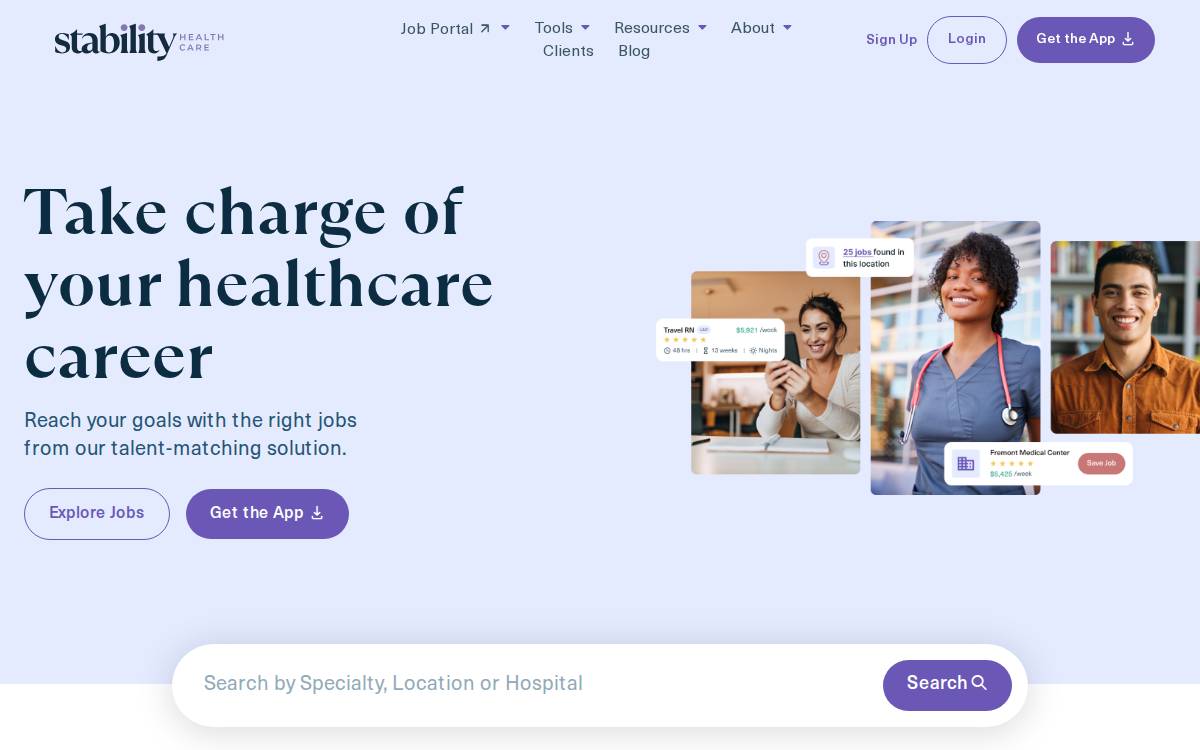 Stabilityhealthcare website preview