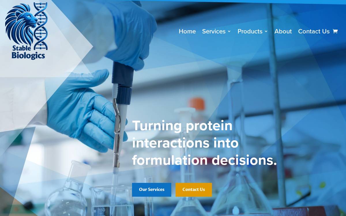 Stable Biologics website preview
