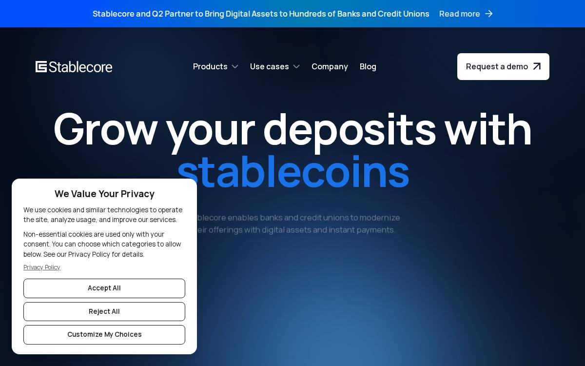 Stablecore website preview