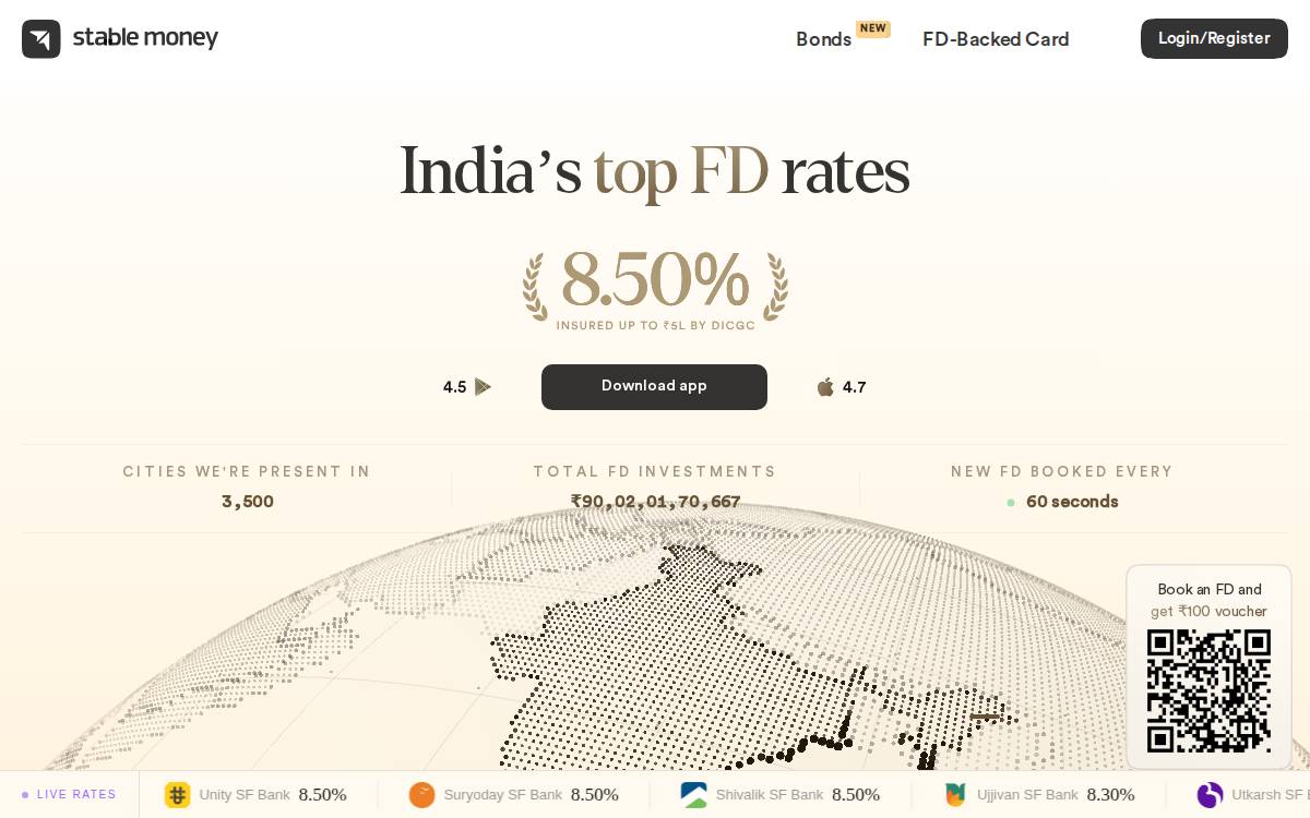 Stable Money website preview