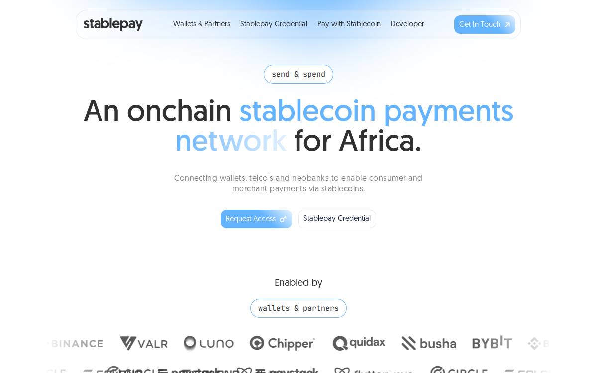 Stablepay website preview