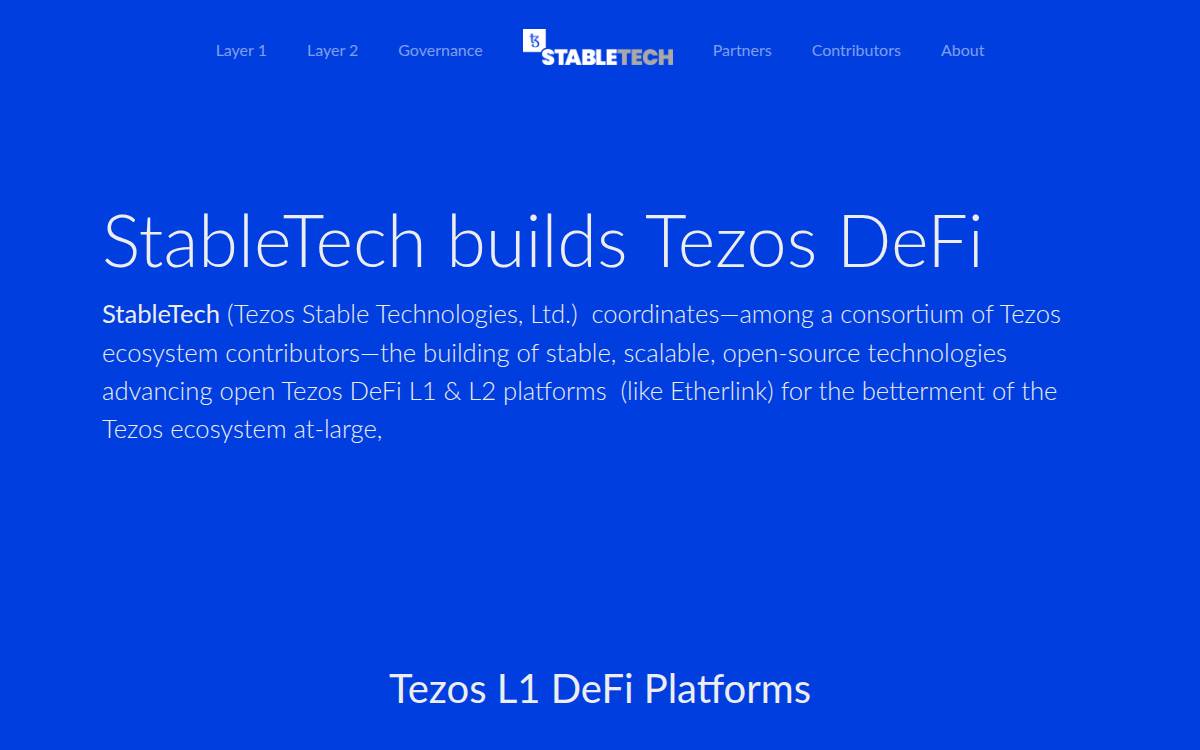 StableTech website preview