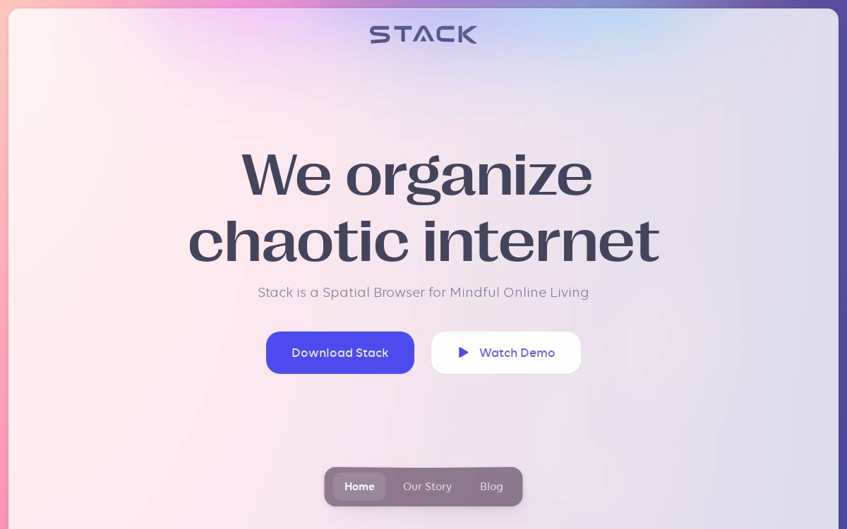 Stack website preview