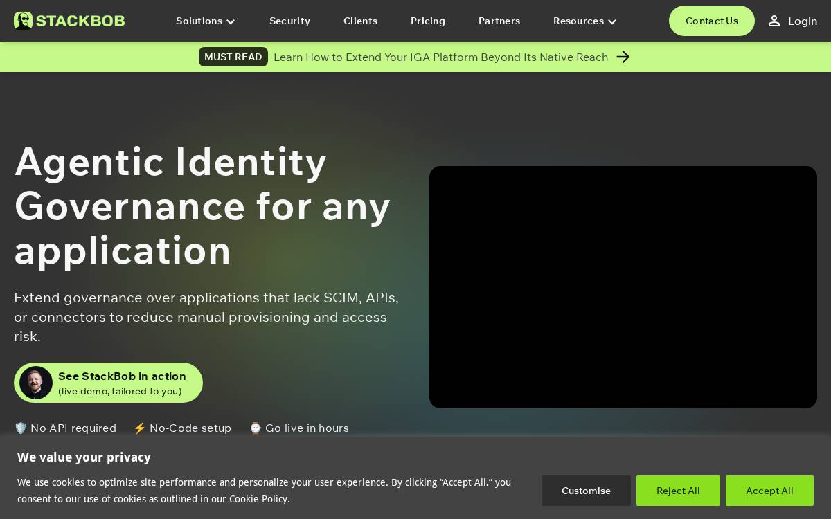 StackBob website preview