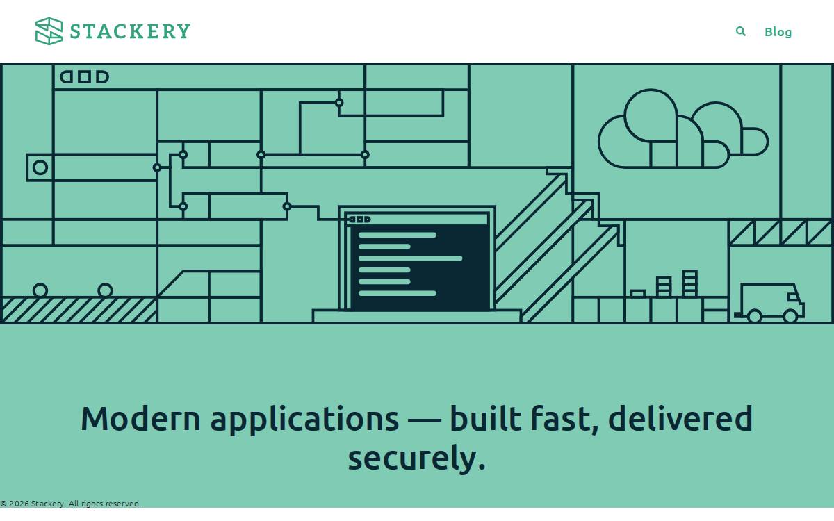 Stackery website preview