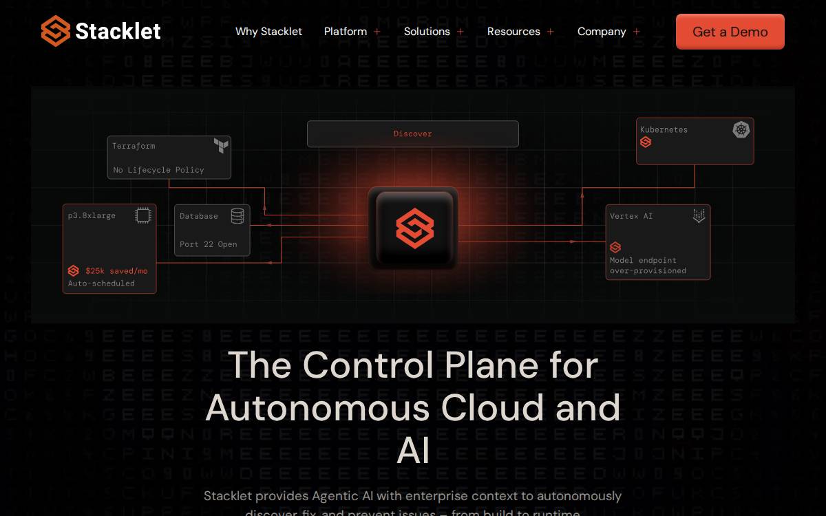 Stacklet website preview