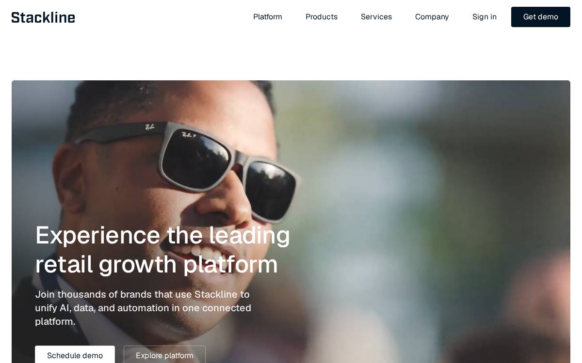 Stackline website preview