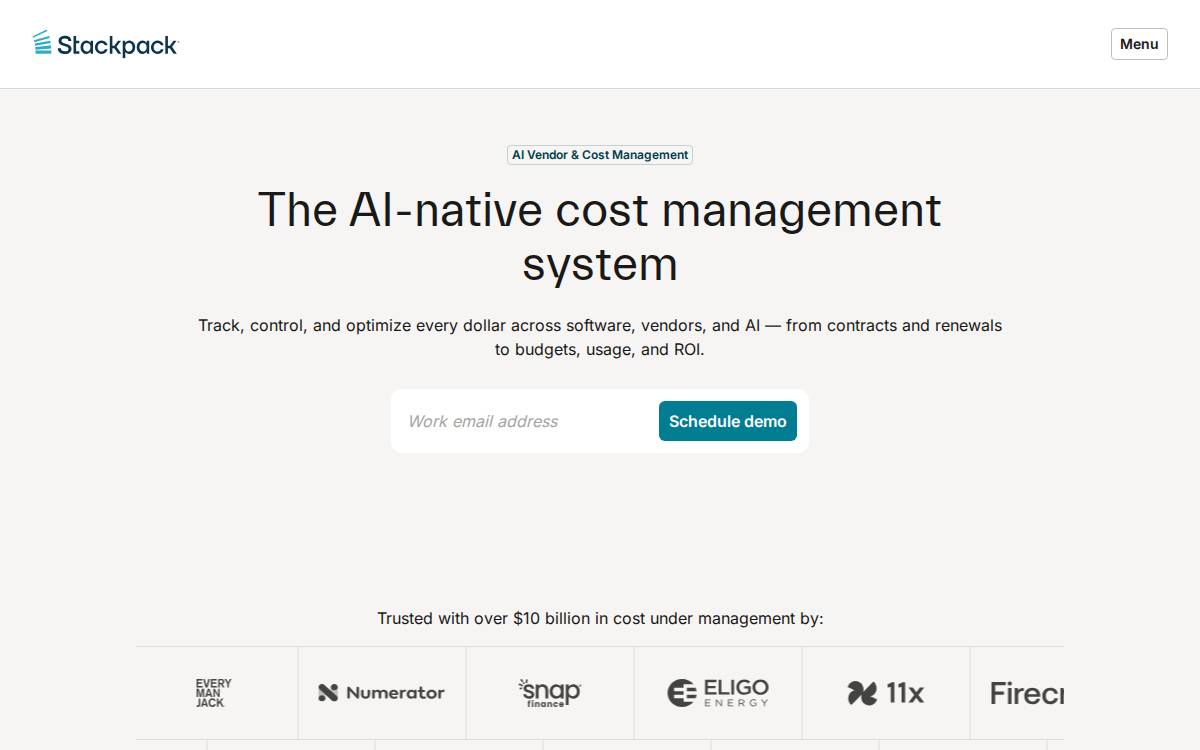 Stackpack website preview