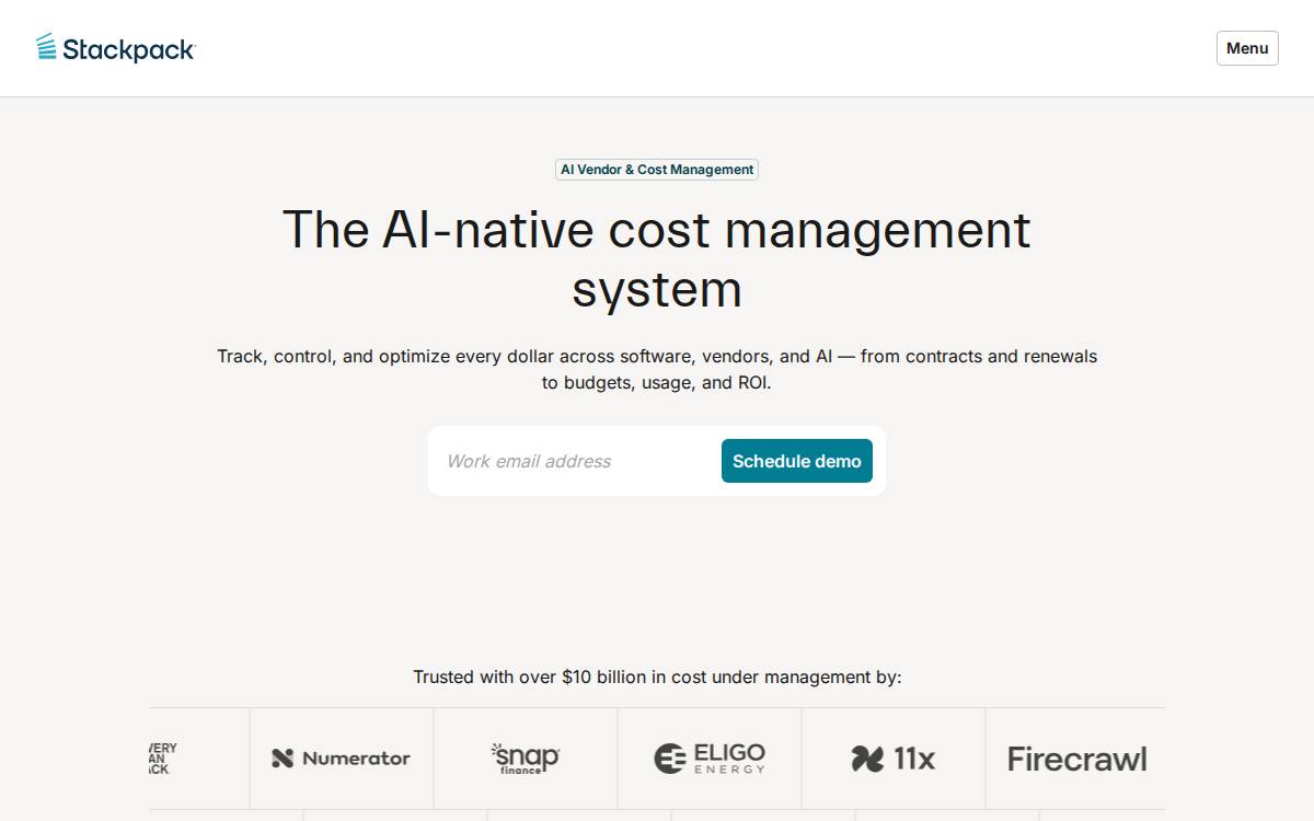 Stackpack website preview