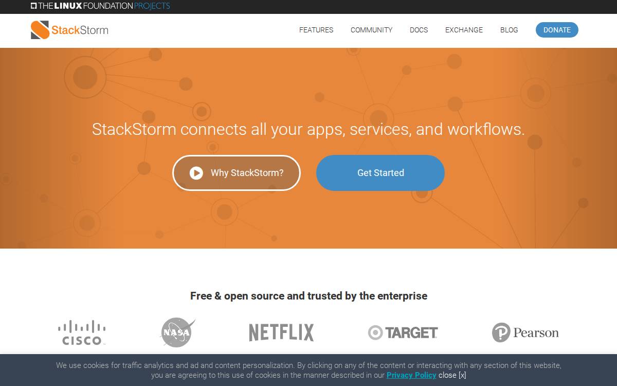 StackStorm website preview