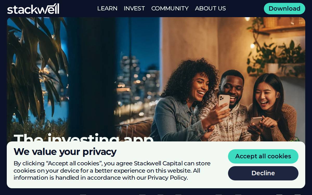 Stackwell website preview