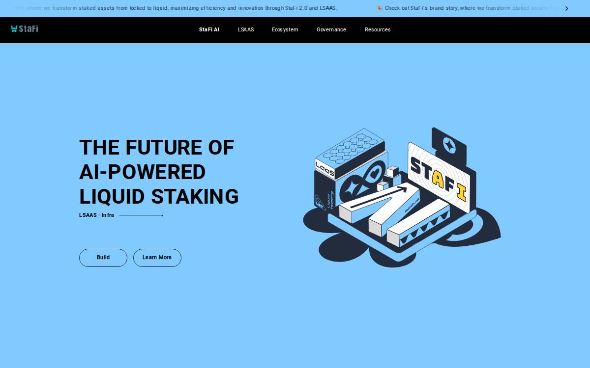 StaFi website preview