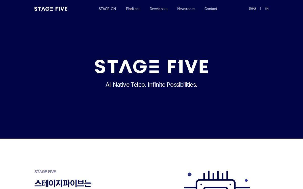 Stagefive website preview