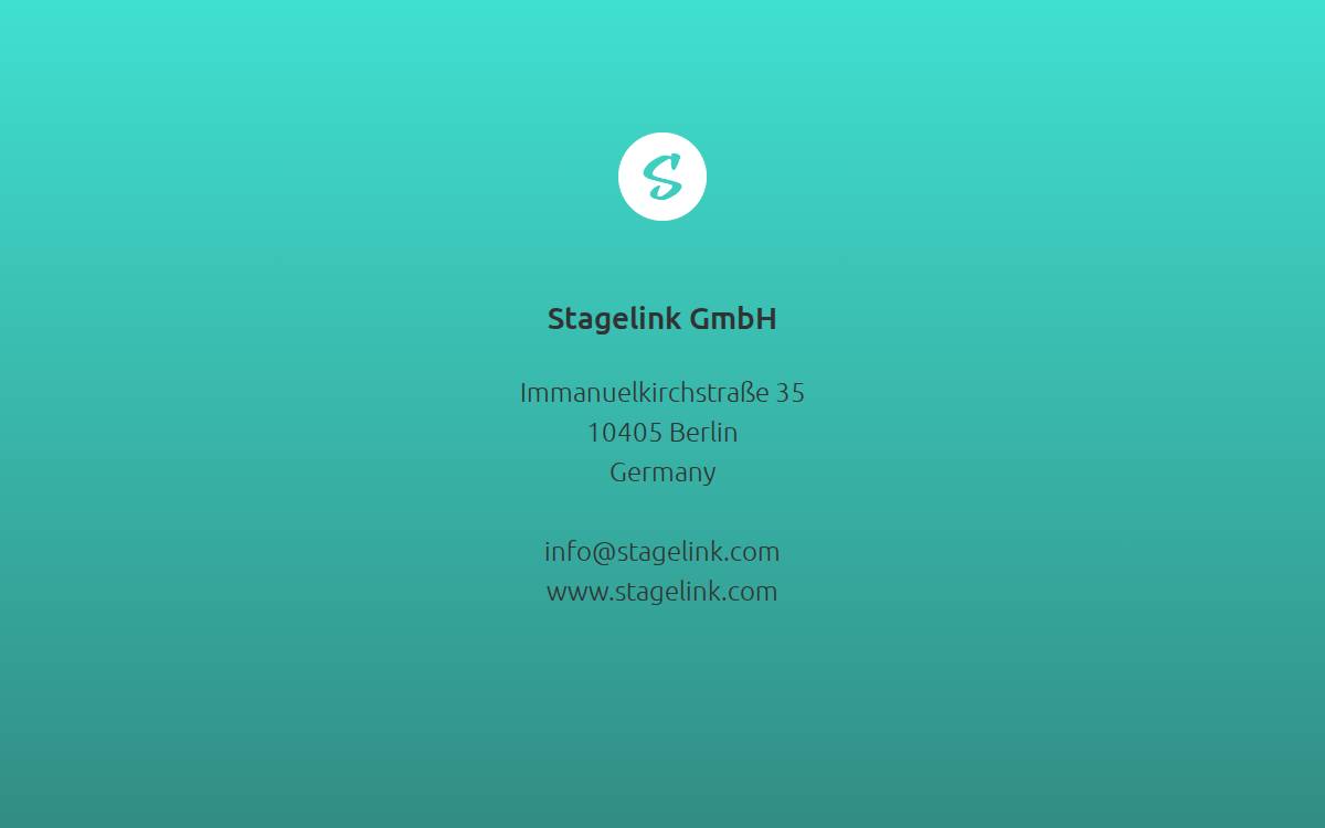 stagelink website preview