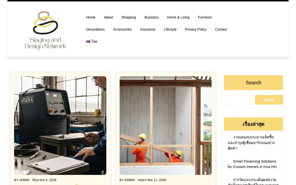 Staginganddesignnetwork website preview