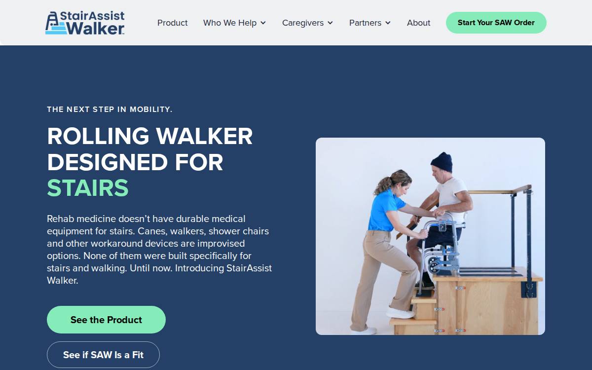 StairAssist Walker website preview