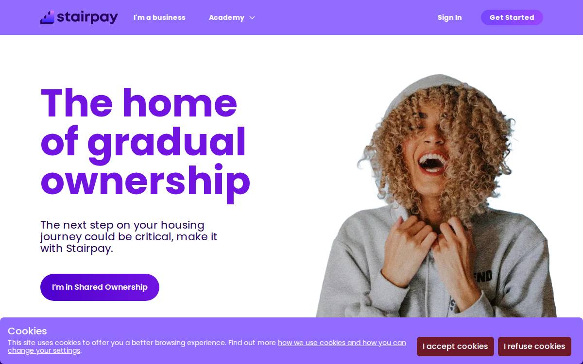 Stairpay website preview
