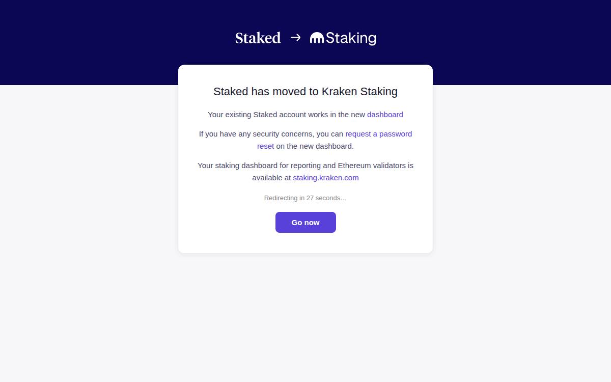 Staked website preview