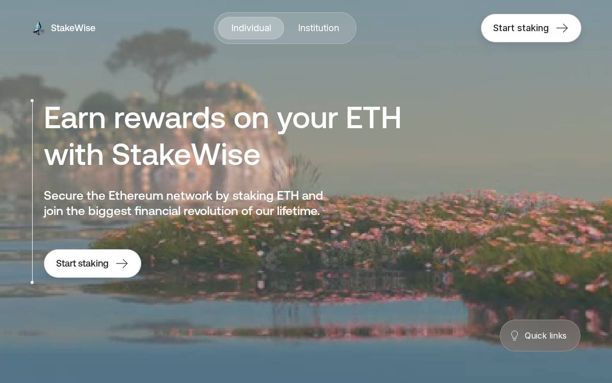 StakeWise website preview