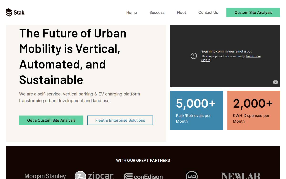 Stak Mobility website preview