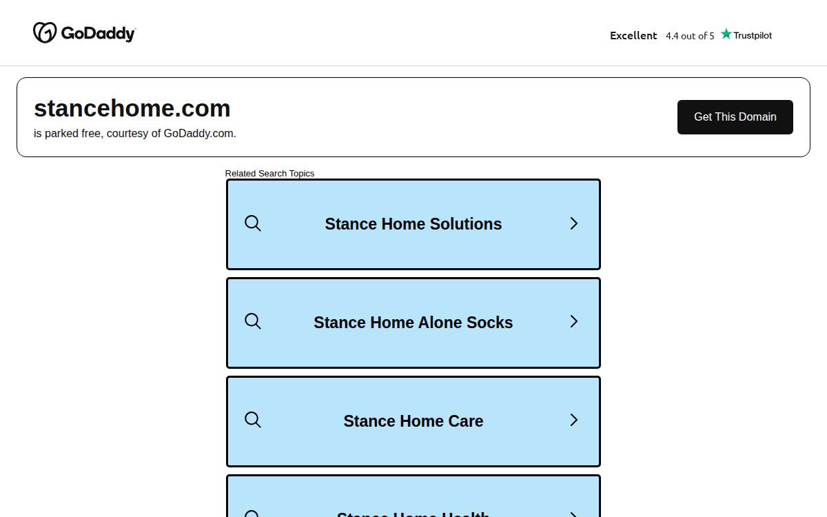 Stance Fitness website preview