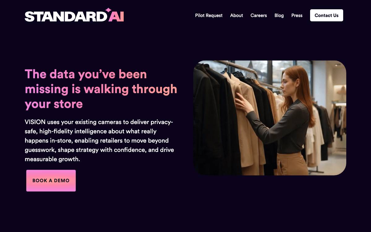 Standard AI website preview