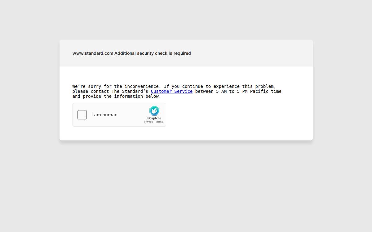 Standard Dental website preview