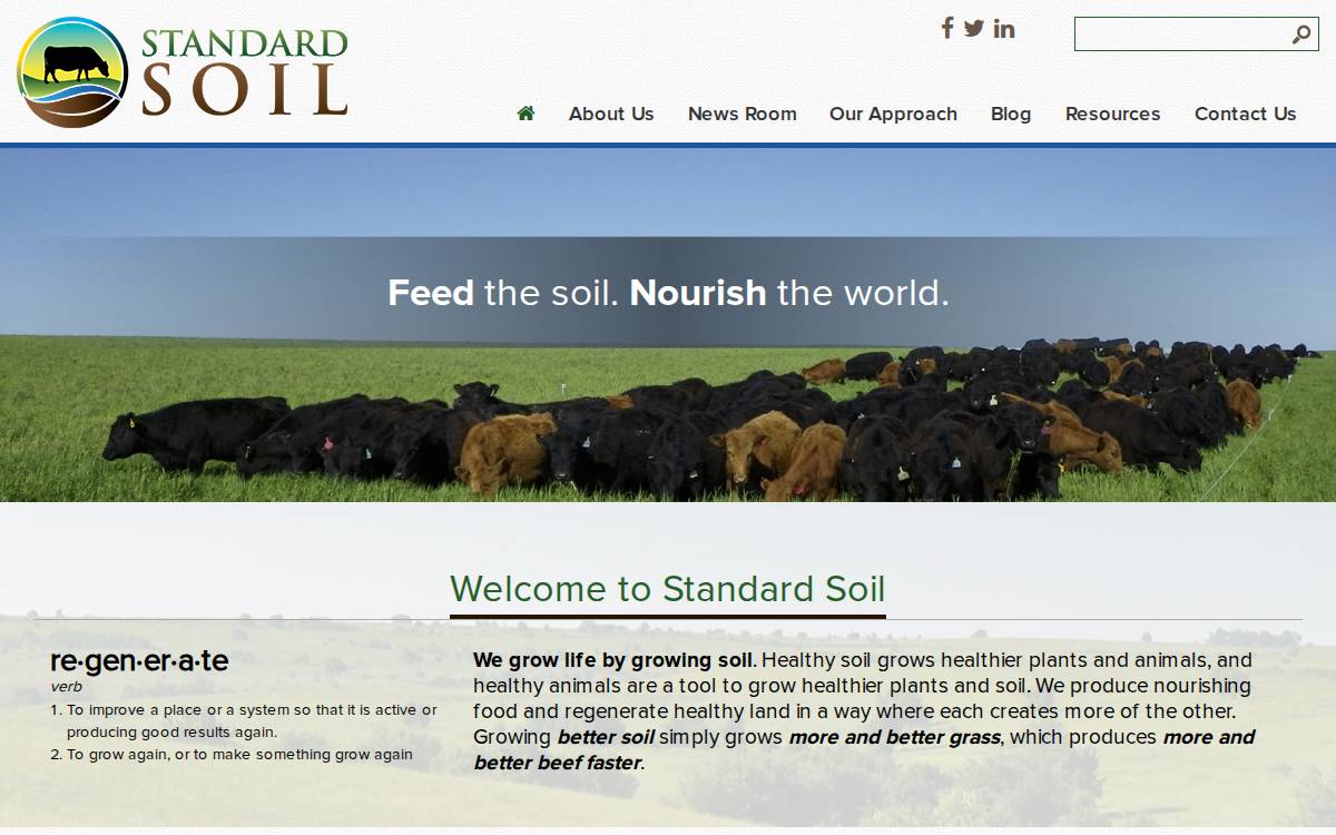 Standardsoil website preview