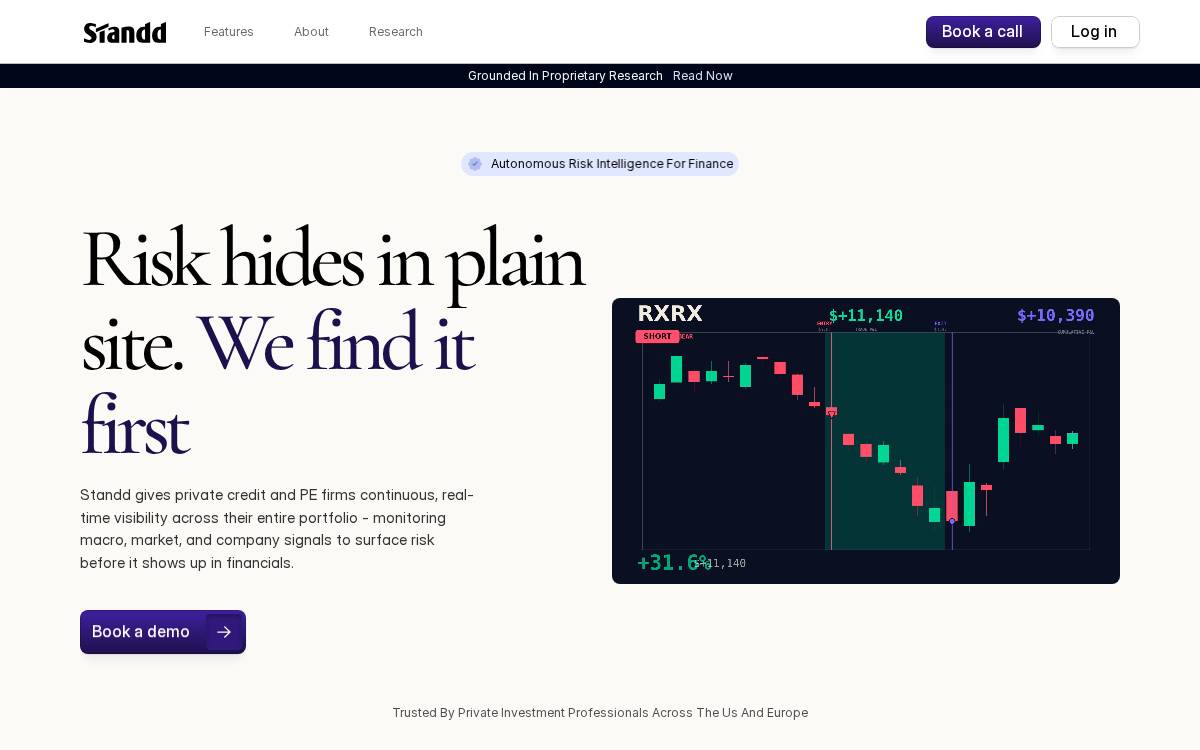 Standd website preview