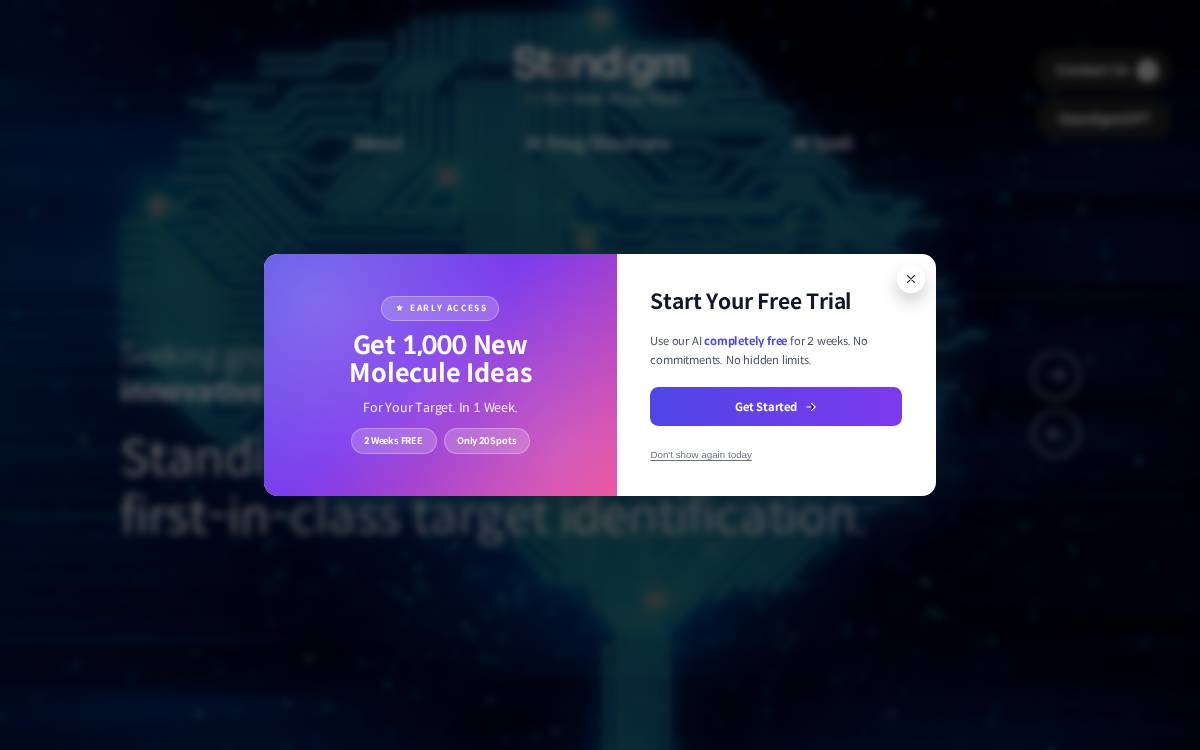 Standigm website preview