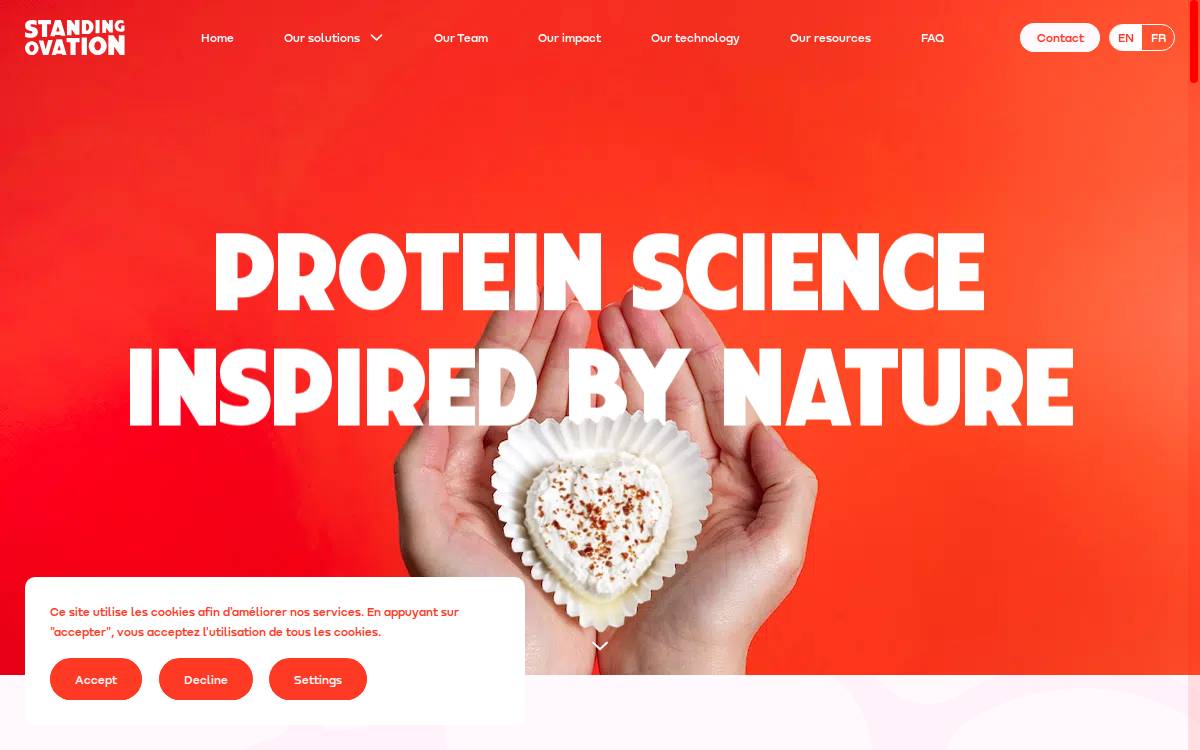Standing Ovation website preview