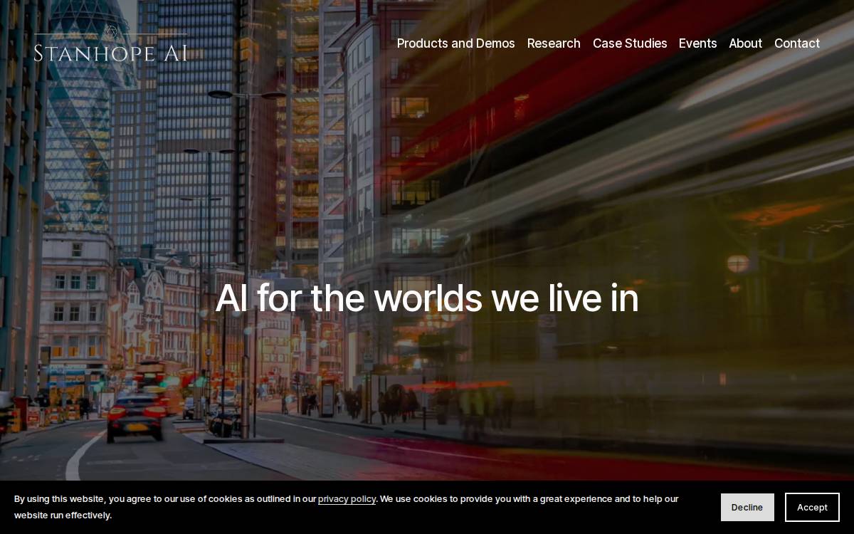 Stanhope AI website preview