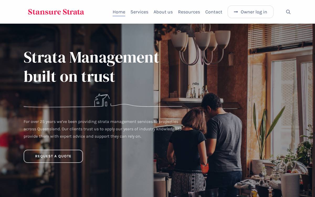 Stansure Strata website preview