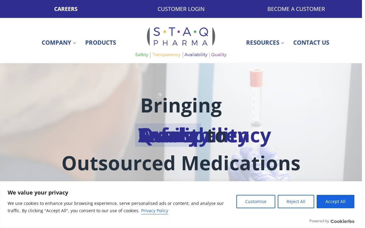 STAQ Pharma website preview
