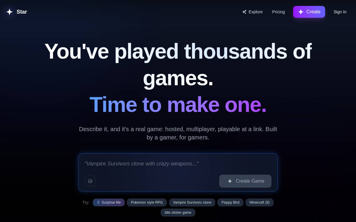 Star website preview
