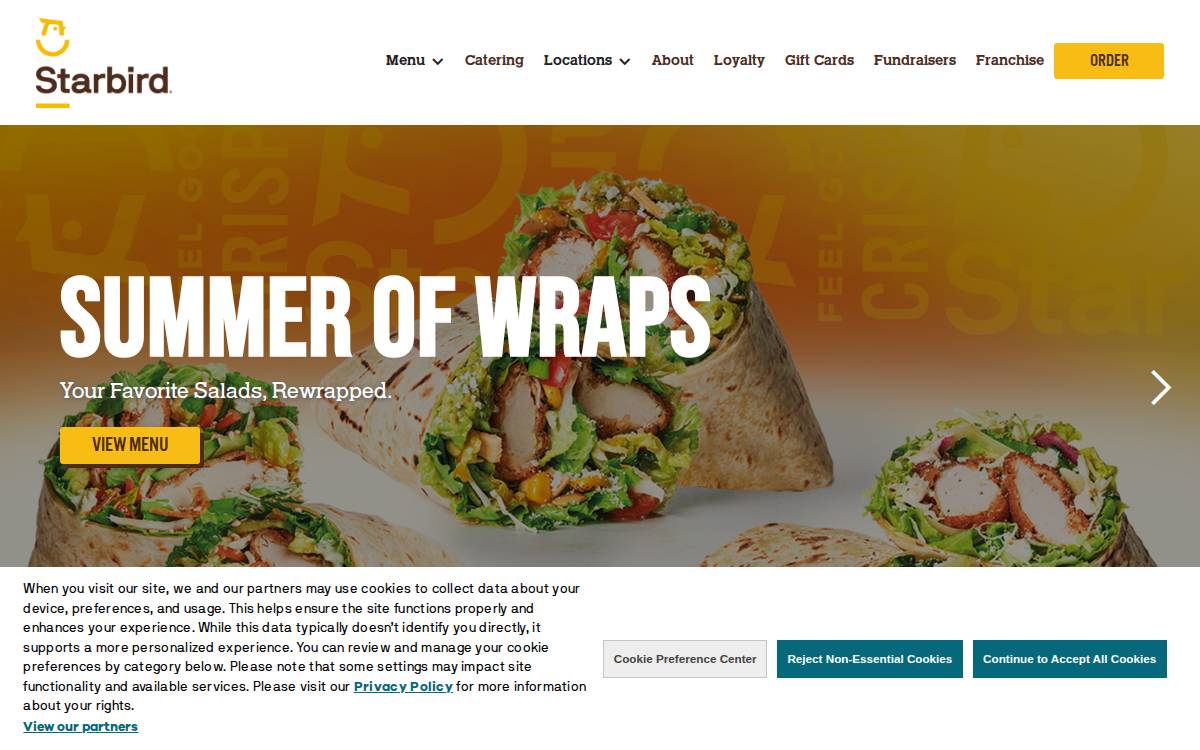 STARBIRD website preview