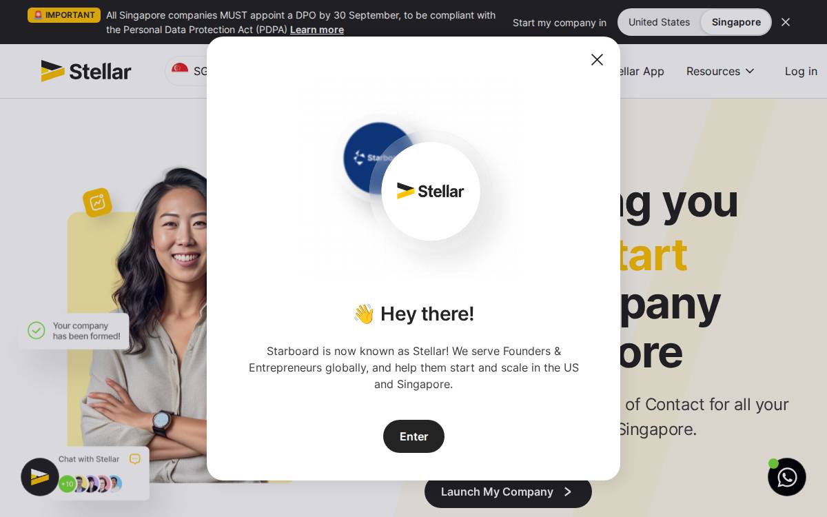 Starboard website preview