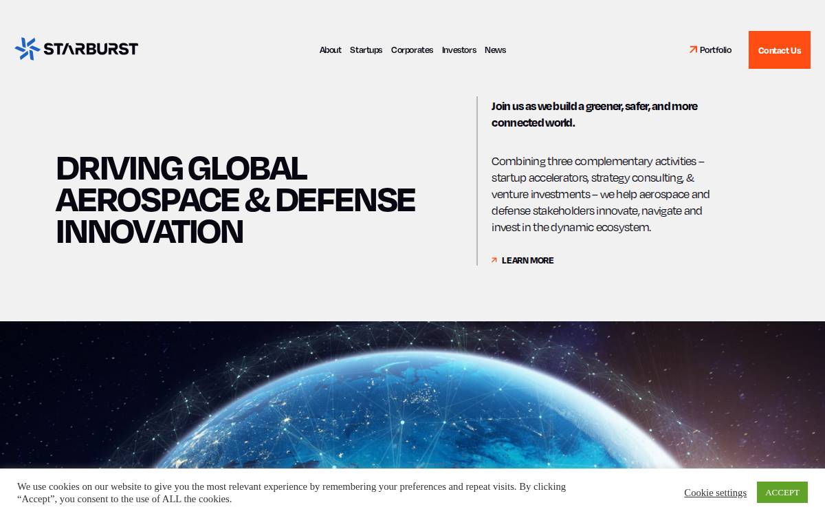Starburst Aero website preview