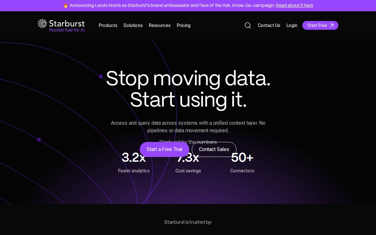 Starburst website preview