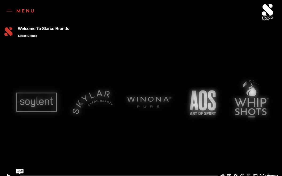 Starco Brands website preview