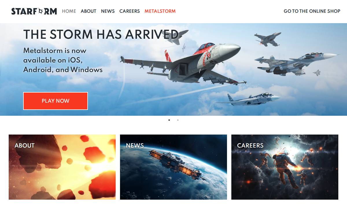 Starform website preview