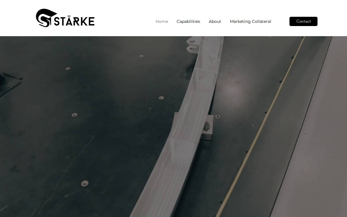 Stärke Advanced Manufacturing Group website preview