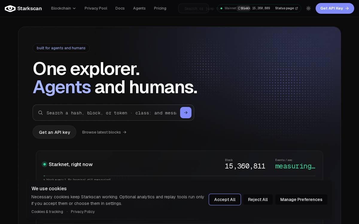 Starkscan website preview