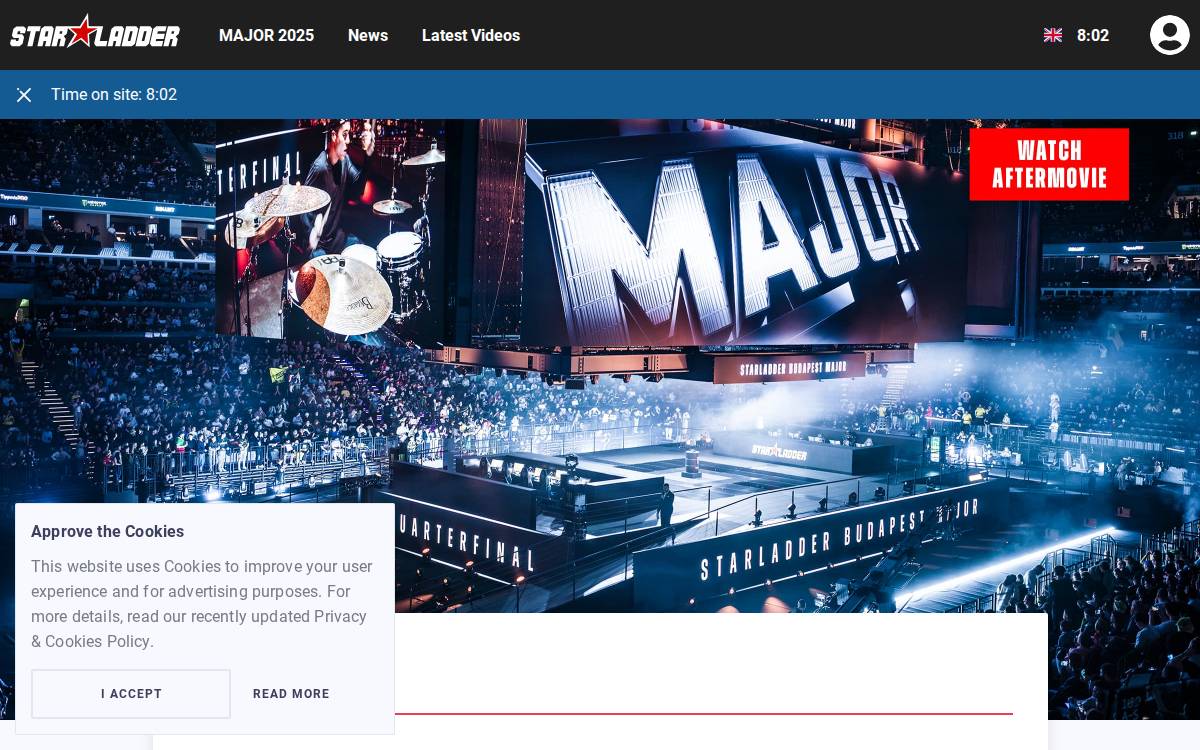 Starladder website preview